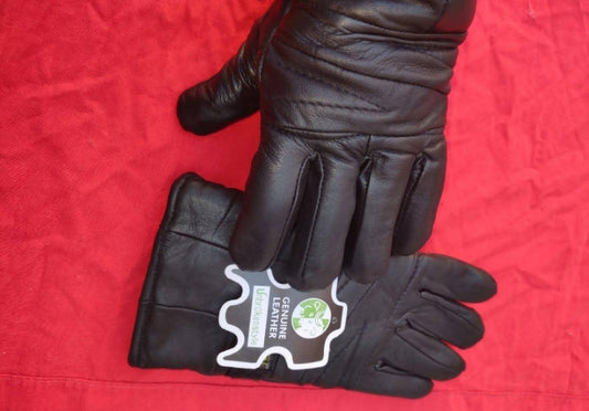 Bike leather gloves